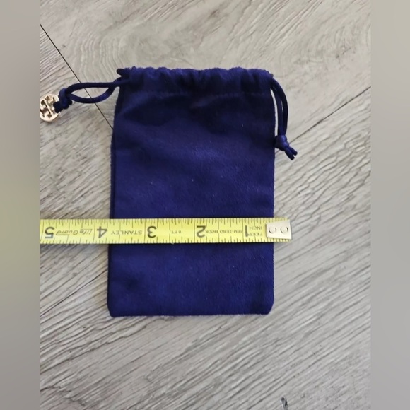 Tory Burch Purple Velvet with Gold Hardware Jewelry Pouch - Picture 5 of 6
